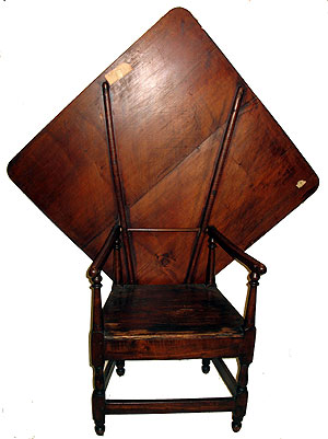 Furniture<br>Furniture Archives<br>SOLD   An Early and Perhaps Unique  Chair Table