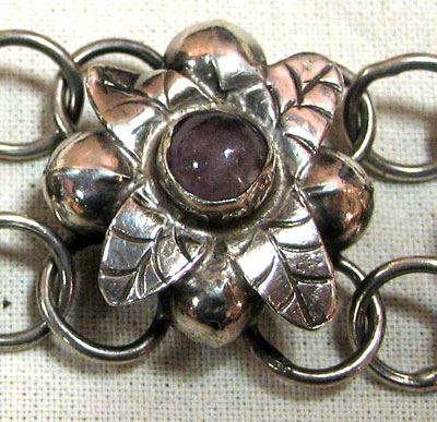 Jewelry<br>SOLD  A Silver and Amethyst Bracelet