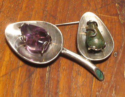 Jewelry<br>SOLD  Unusual Pin by Los Castillos