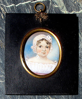 SOLD Miniature Portrait of a Child