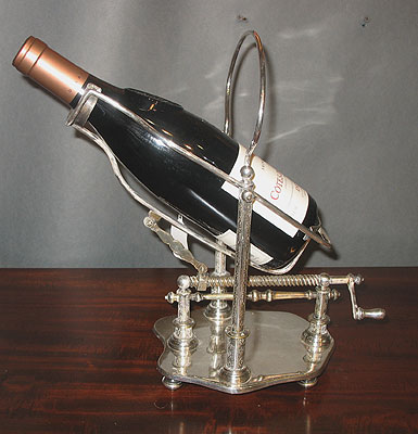 Accessories<br>Archives<br>SOLD  Silver Plated French Wine Cradle
