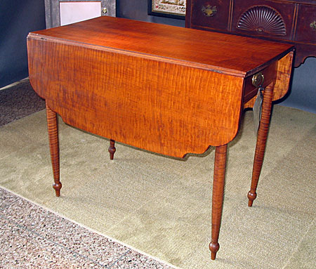 Furniture<br>Furniture Archives<br>Tiger Maple Drop-Leaf Table