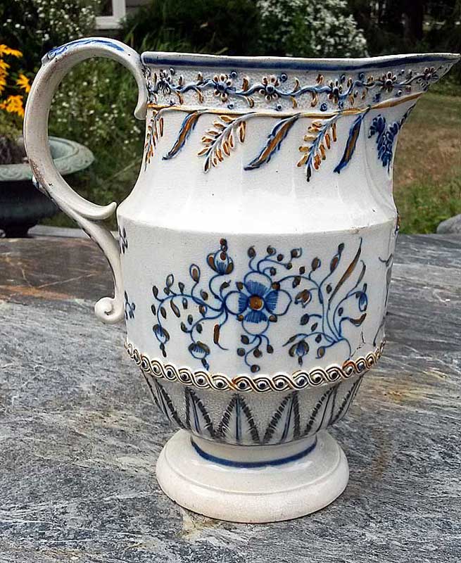 Ceramics<br>Ceramics Archives<br>Prattware jug with floral decoration