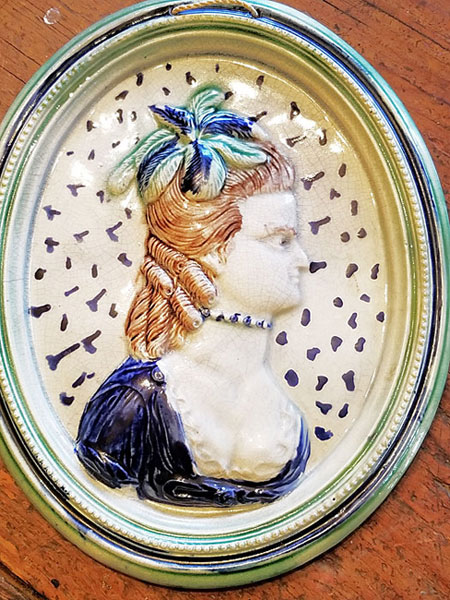 Pearlware Plaque of Sarah Siddons