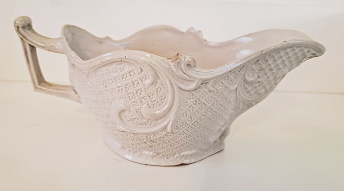 Ceramics<br>18th Century<br>18th century Saltglaze Sauceboat