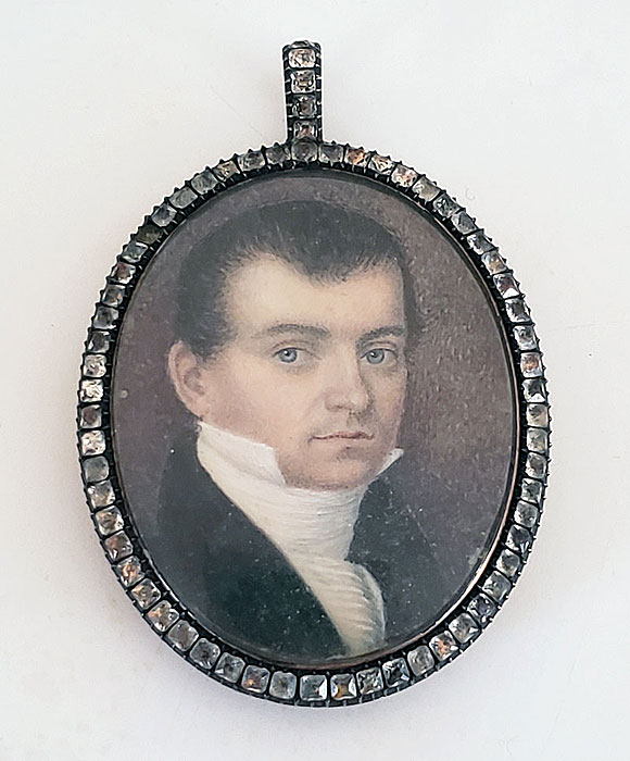 Paintings<br>Portrait Miniatures<br>Miniature Portrait of a Regency Gentleman