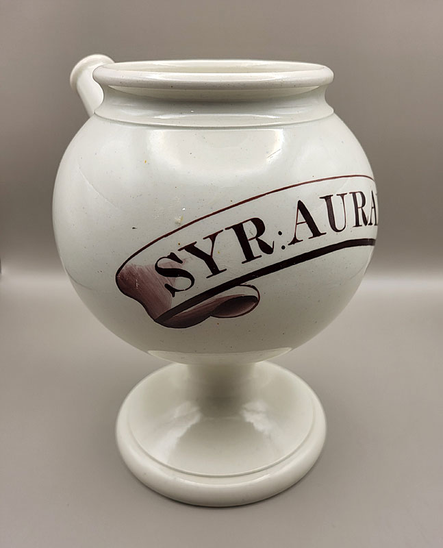 Just In<br>Creamware Drug / Apothecary Jar