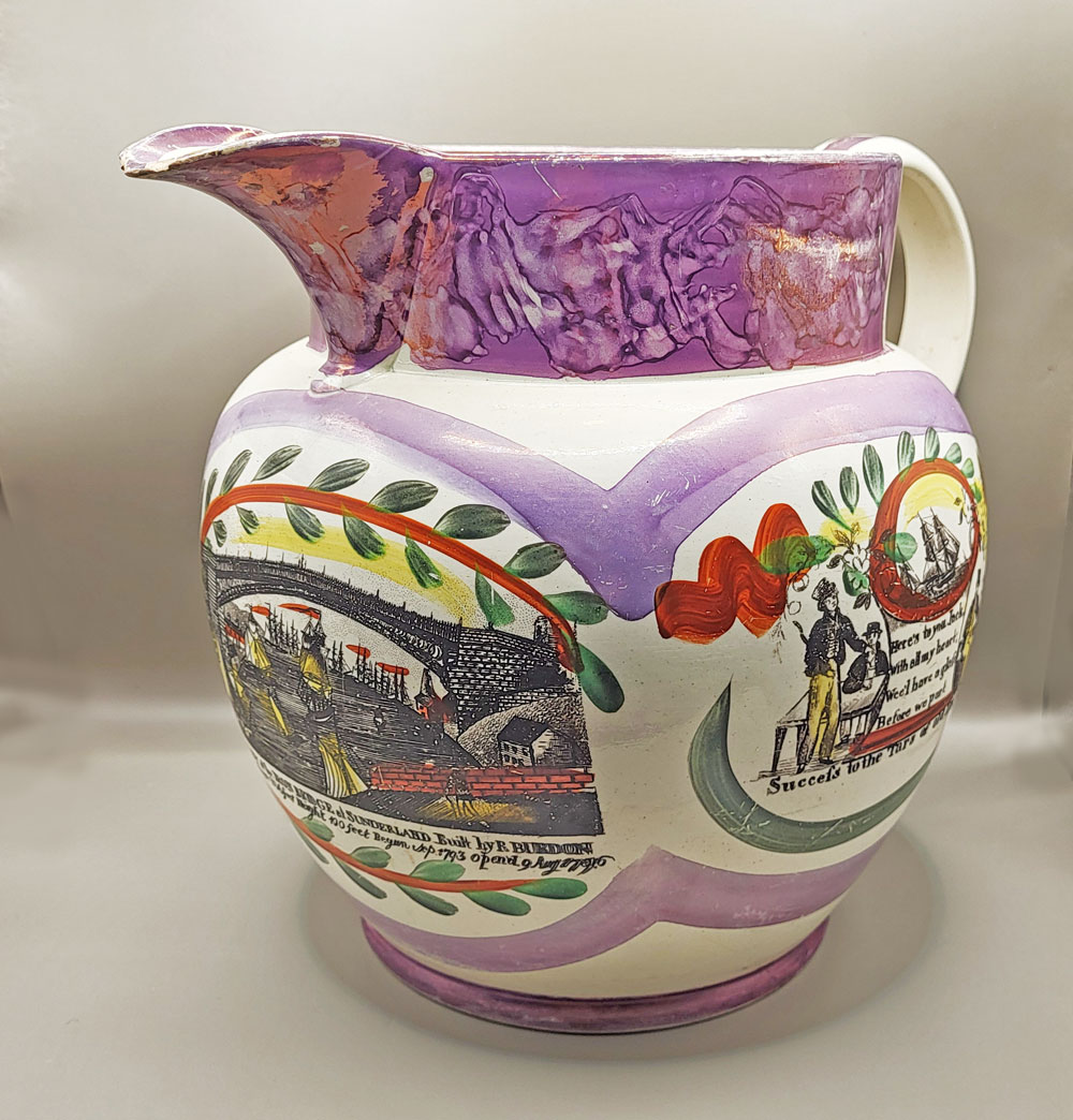 Just In<br>Lustre Jug with Great Transfers!