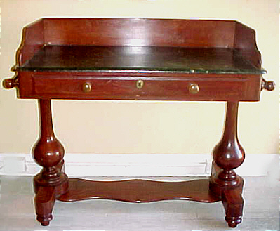 Furniture<br>Furniture Archives<br>SOLD  Grain Painted and Faux Marbled Server/Dressing Table