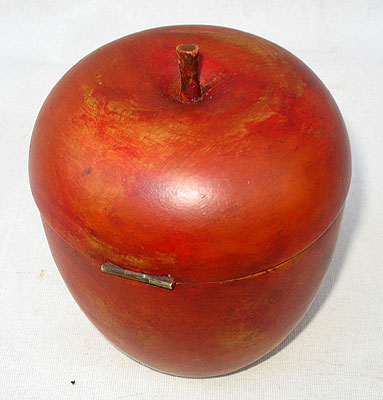 SOLD   A Red Apple Tea Caddy