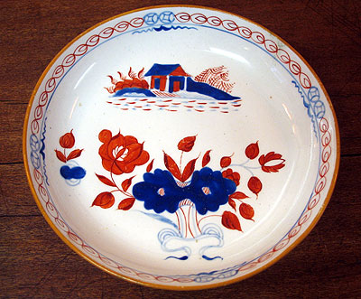 Ceramics<br>Ceramics Archives<br>SOLD  A Lowestoft Soft Paste tea bowl and saucer.