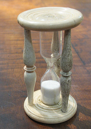 Accessories<br>Archives<br>Whalebone and Whale Ivory Miniature Hourglass