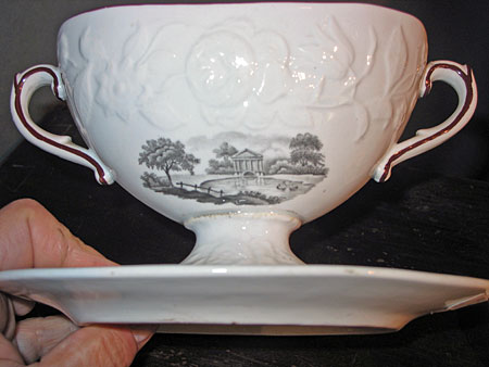 SOLD  A pair of Soft Past Porcelain Small Tureens