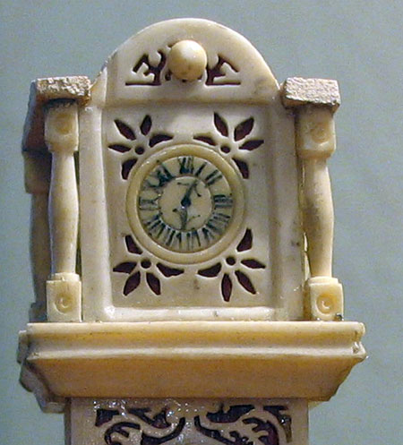 Bone (or the other stuff) Doll House Tall Clock
