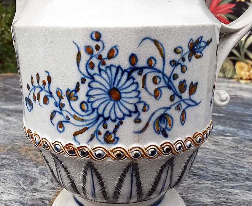 Ceramics<br>Ceramics Archives<br>Prattware jug with floral decoration