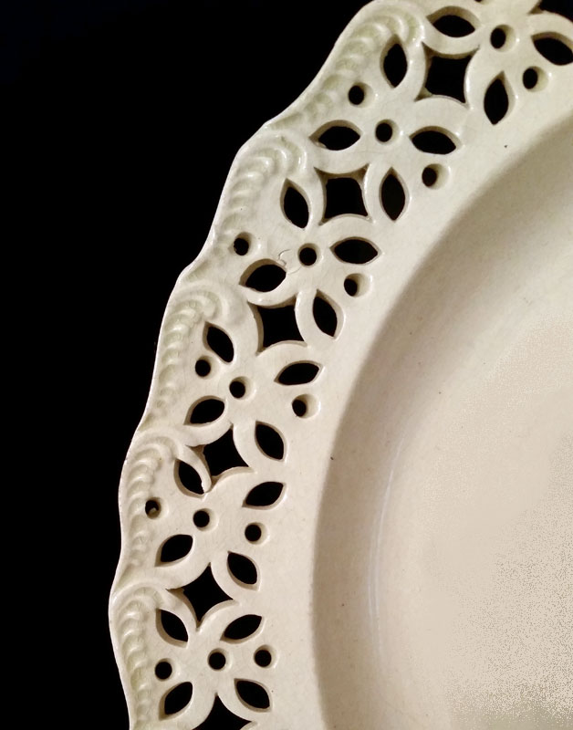 Ceramics<br>Ceramics Archives<br>Creamware pierced plate