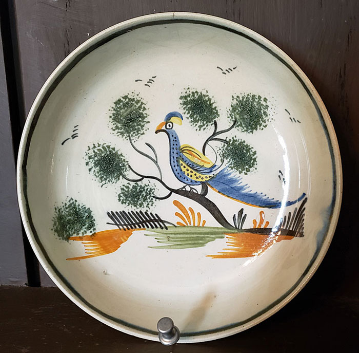 Ceramics<br>19th Century<br>Peafowl cup and saucer
