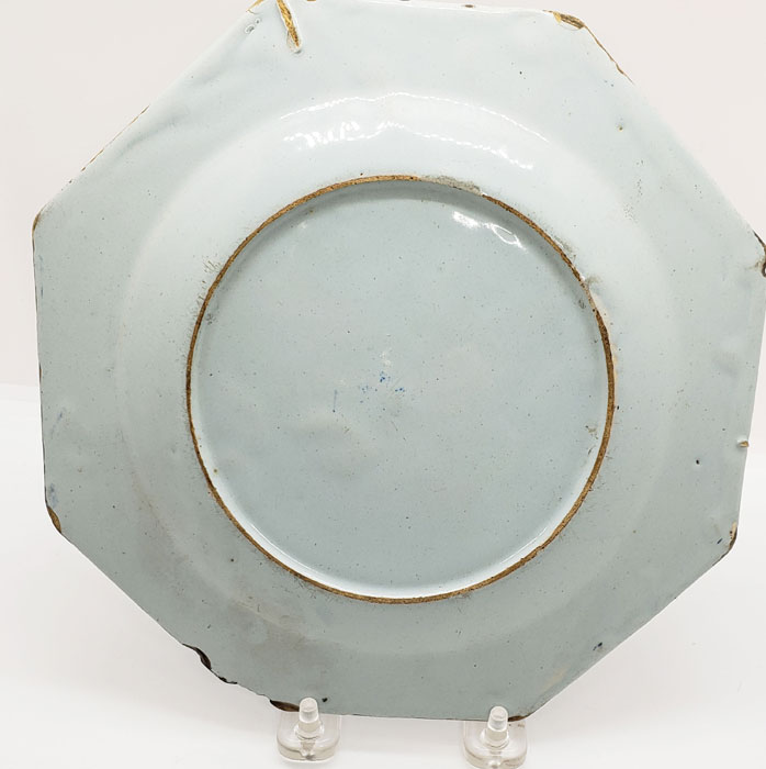 Ceramics<br>Ceramics Archives<br>Liverpool Delft Octagonal Plate c. 1740