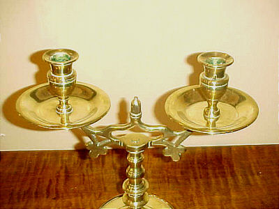 Pair of Brass Candleabra