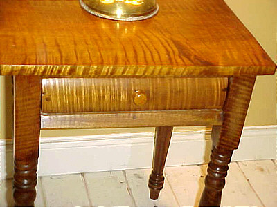 Furniture<br>Furniture Archives<br>SOLD  Tiger Maple One-Drawer Stand