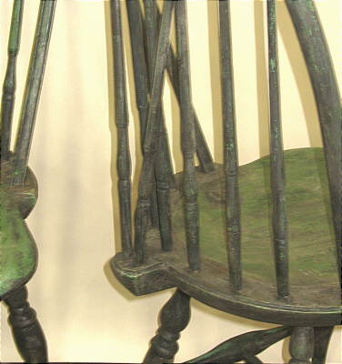 Furniture<br>Furniture Archives<br>SOLD  Pair of Rhode Island Braced Back Windsor Side Chairs