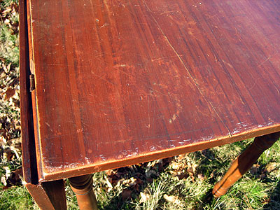 Furniture<br>Furniture Archives<br>SOLD  A Paint Decorated Harvest Table