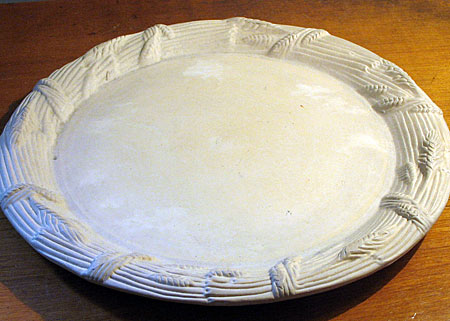 SOLD  English Victorian Caneware Game Pie Dish
