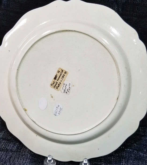 Ceramics<br>Ceramics Archives<br>Creamware plate with Hunter