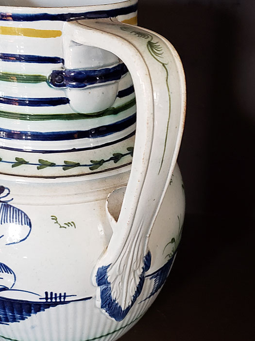 Ceramics<br>18th Century<br>Polychrome pearlware jug