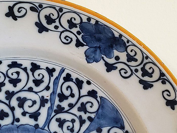 Ceramics<br>18th Century<br>Dutch Delft Charger