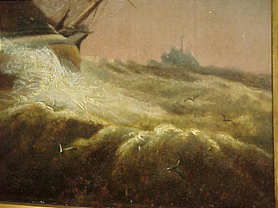 Paintings<br>Archives<br>Oil on Canvas of a Ship in a Storm
