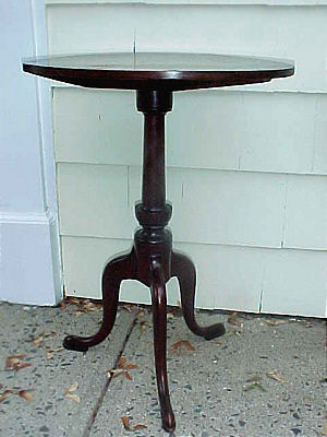 Furniture<br>Furniture Archives<br>SOLD  Tiger Maple Tilt-top Candlestand