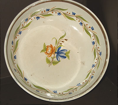 SOLD   Interesting Pearlware Bowl