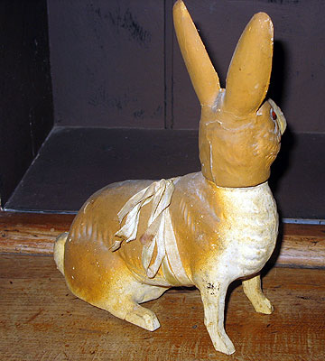 A Victorian Bunny candy container