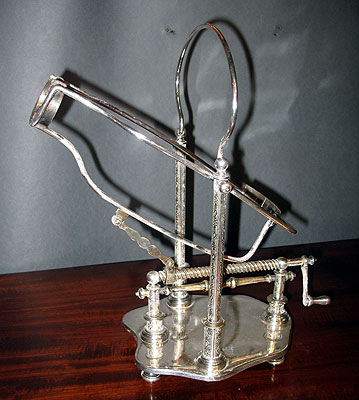 SOLD  Silver Plated French Wine Cradle