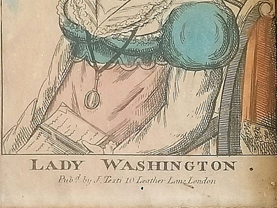 Pair of Prints George & Martha Washington