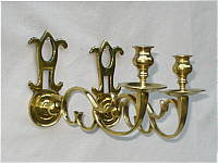 Pair of Dutch Brass Sconces