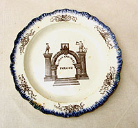 SOLD   Pearlware Shell Edge Marriage Plate