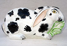 SOLD   A Staffordshire Bunny