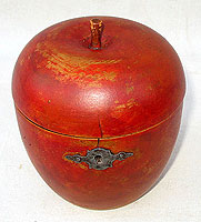 SOLD   A Red Apple Tea Caddy