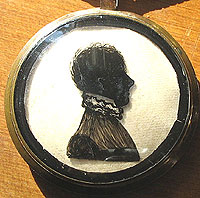 A Double Silhouette in a Locket