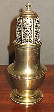 SOLD  18th century brass caster.