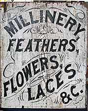 19th century painted sign.