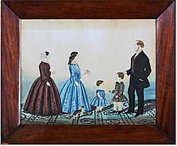 Watercolor of a family group