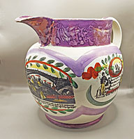 Lustre Jug with Great Transfers!