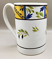Pearlware Mug in Underglaze Colors