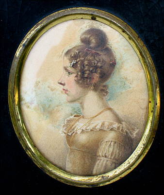 Paintings<br>Archives<br>Portrait Miniature of a Young Woman