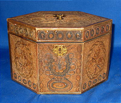 Accessories<br>Accessories Archives<br>SOLD   Quillwork Tea Caddy