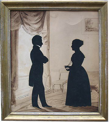 Paintings<br>Archives<br>A Edouart, Saratoga Springs, 1840