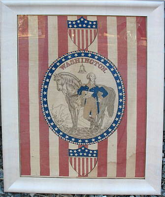SOLD   A Commemorative Washington textile